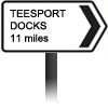 Teesside Docks Sign